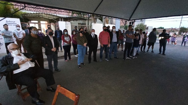 Inauguração da praça Jaime Rocha Viana. (Imagem: Denílson Lopes)