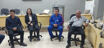 Reunião na Câmara de Vereadores