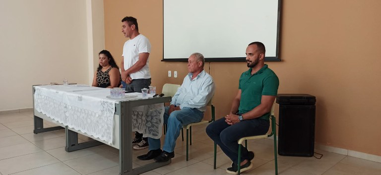 Vereadores Maicon Rios e Cidão Mineiro, durante posse