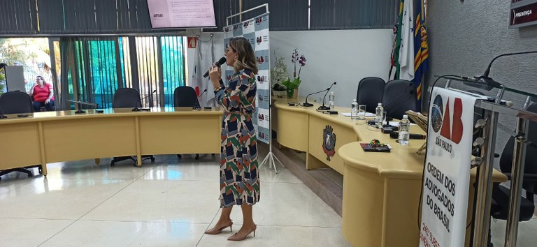 Palestra com a Dr. Mariana. (Foto: Denílson Lopes)