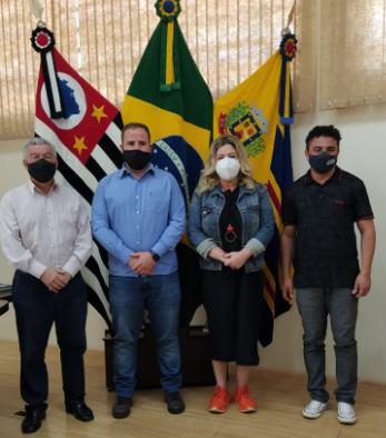 Prefeito Dirceu Pano, vereador Leandro Mancha, Deputada Patrícia Bezerra e o vice-prefeito Luzimar Baianinho.